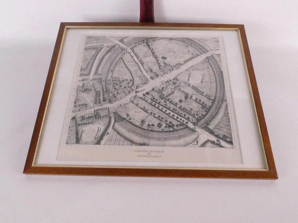 Avebury  kaart-gravure, 18e eeuw, W. Stukeley