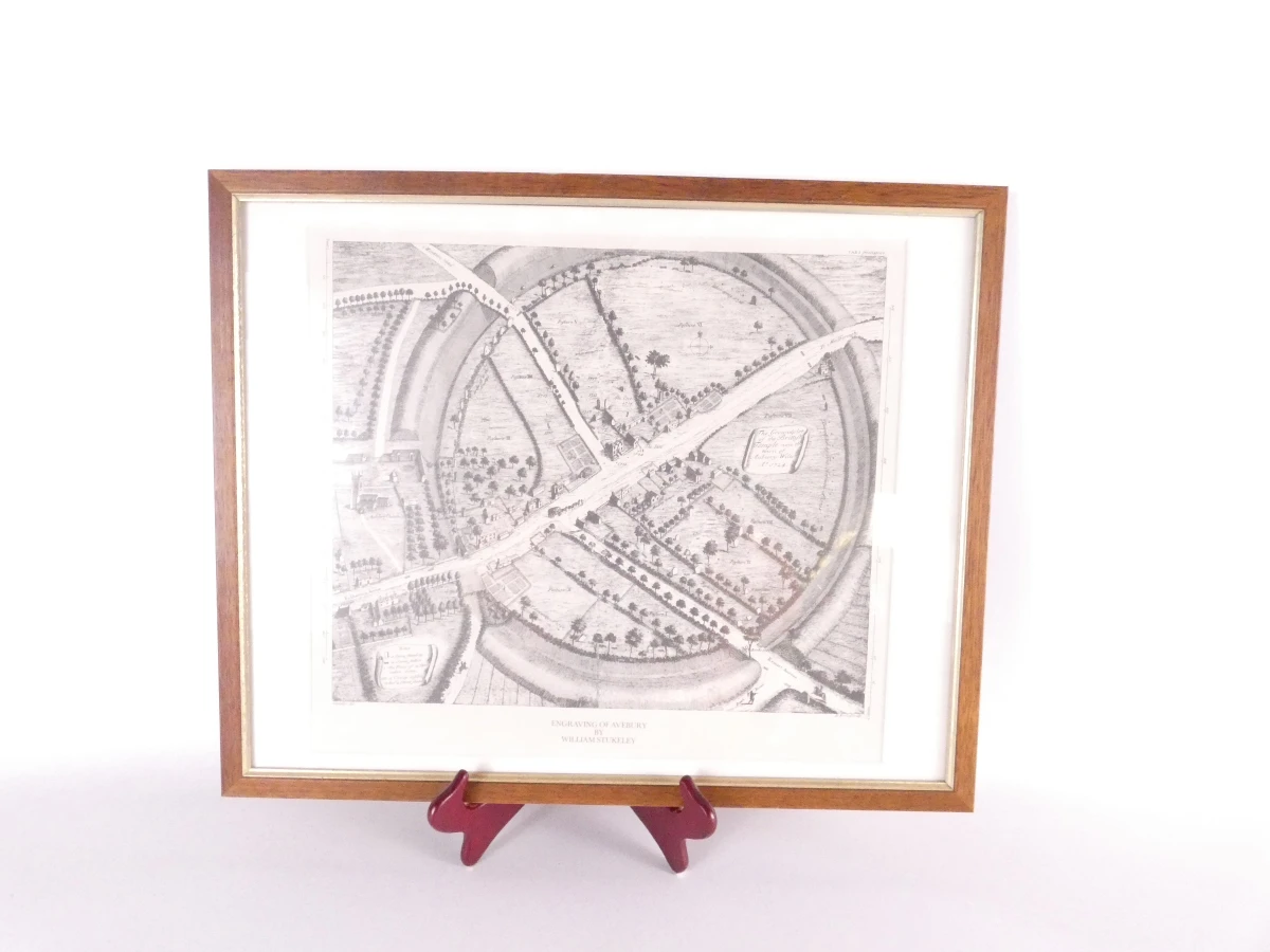 Avebury  kaart-gravure, 18e eeuw, W. Stukeley