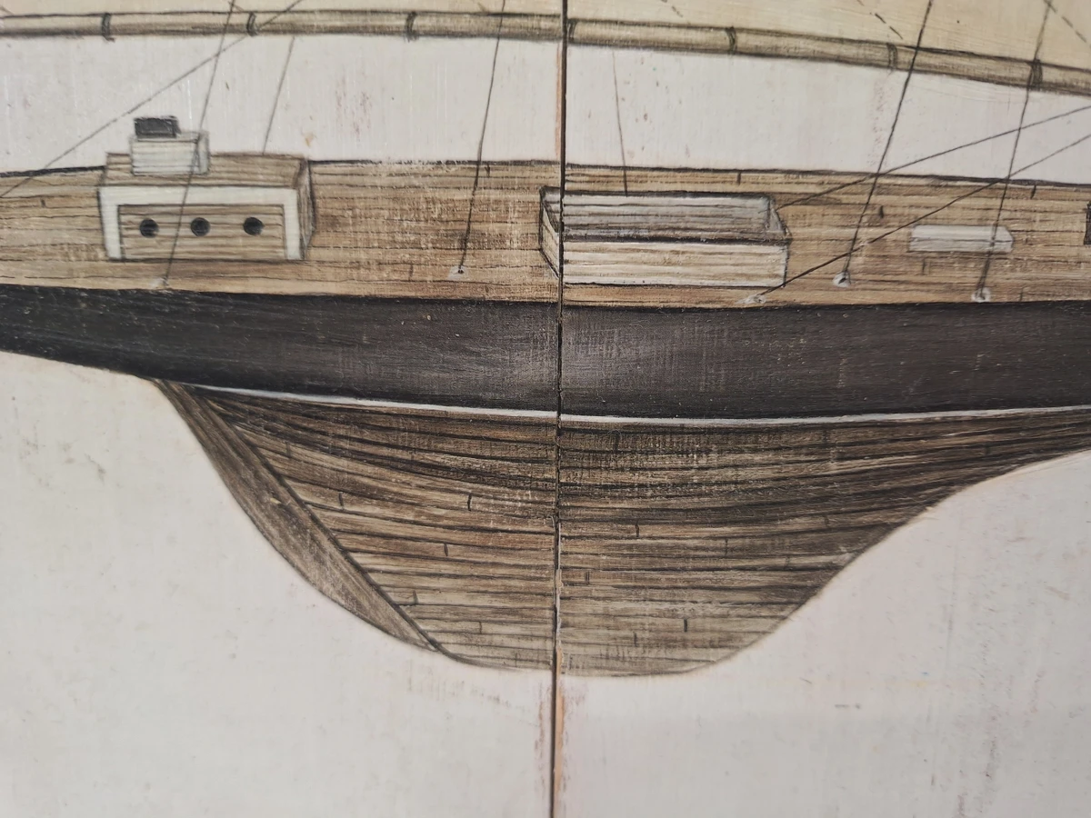 "Sailboat I & Sailboat II" - Maritiem kunstprints op houten paneel (reproductie) - David Carter Brown