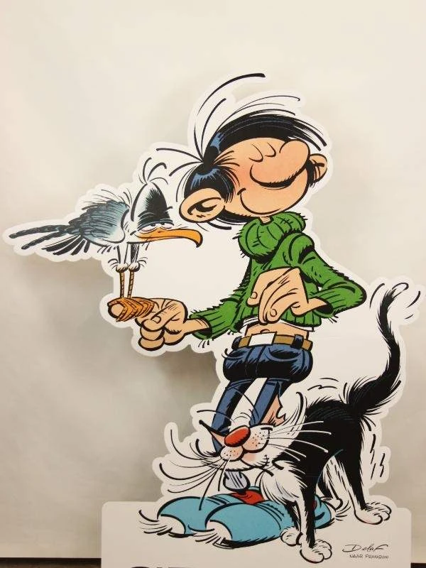 Guust Flater display in O.V.P. - Delaf naar Franquin