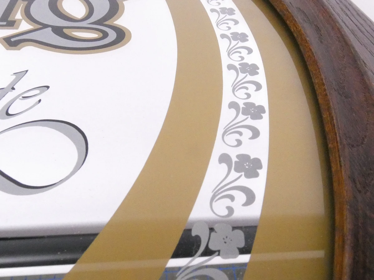 Decoratieve vintage reclamespiegel voor Loburg – Bière de Luxe Bier