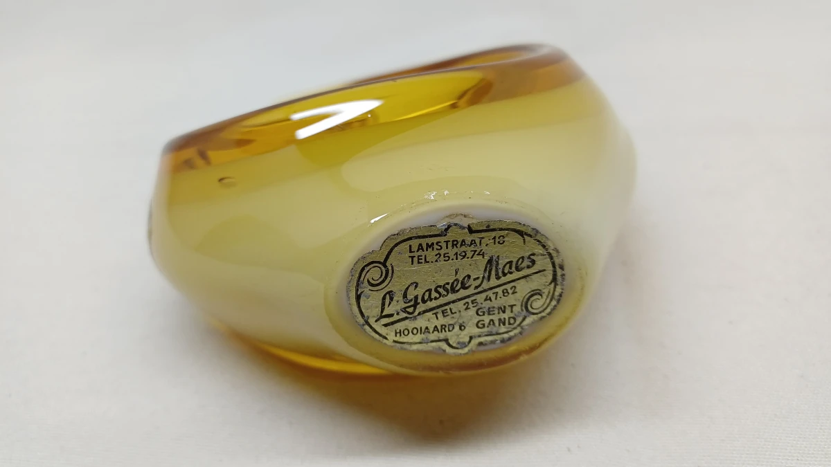 Vintage glazen decoratie set – Val St Lambert & Opalina