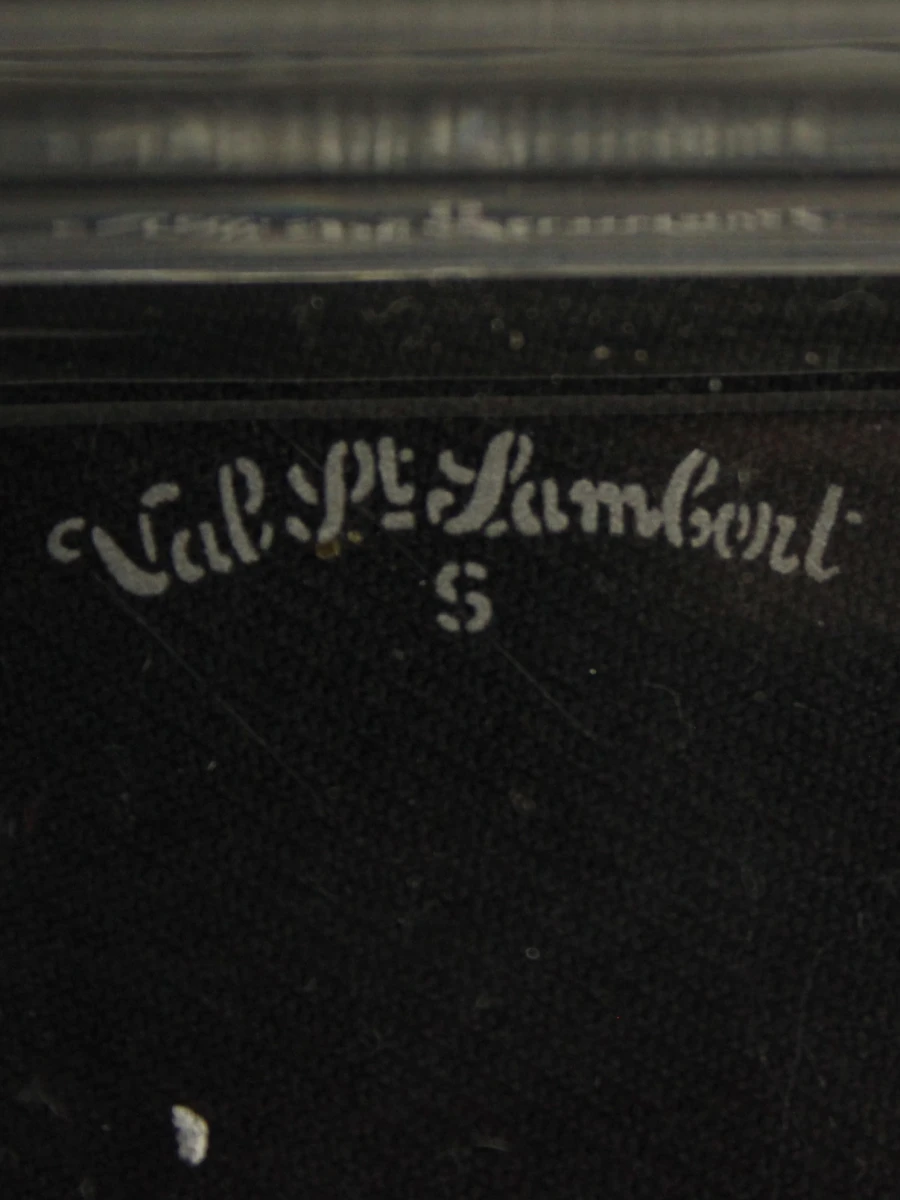Val St. Lambert kristallen doosje met florale gravure