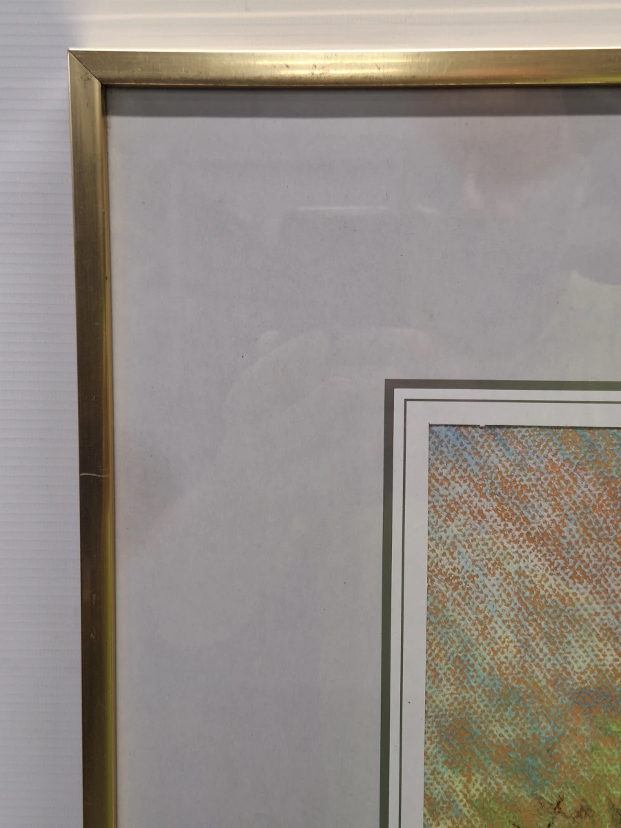 Sfeervol impressionistisch boslandschap in pastel - gesigneerd en gedateerd 1991