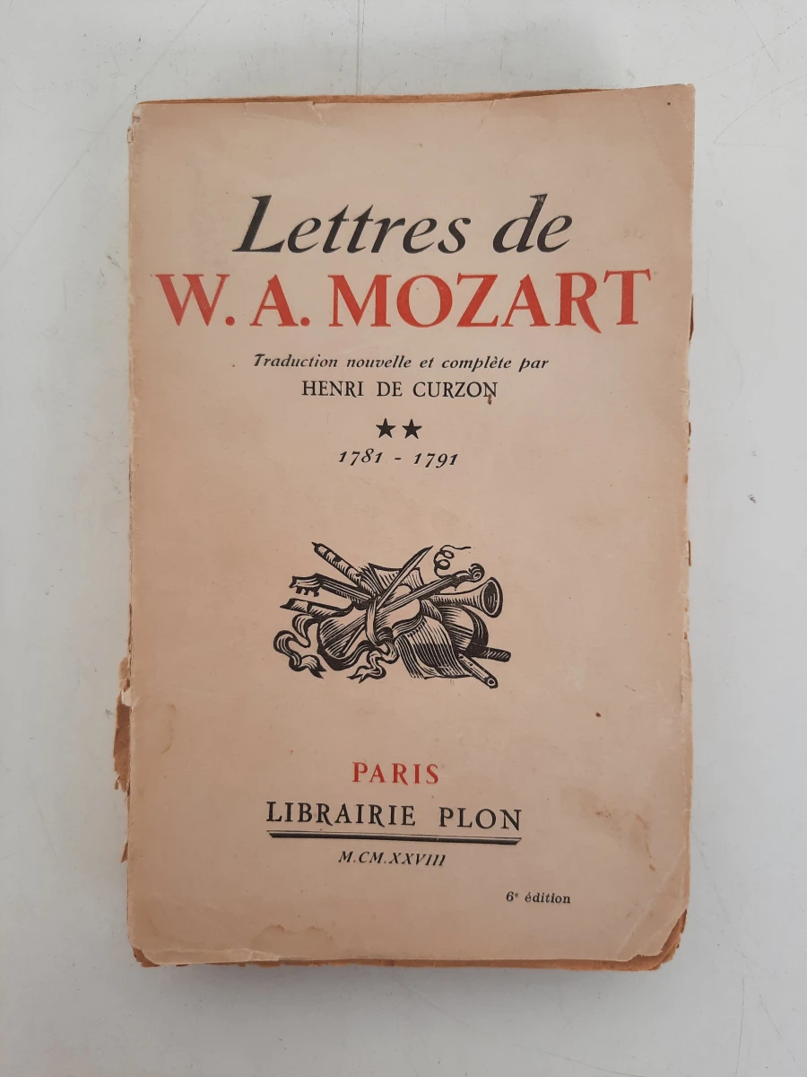 Frans Antiek Boek (1928): Lettres de W.A. Mozart (Deel II: 1781–1791) – Vert. Henri de Curzon