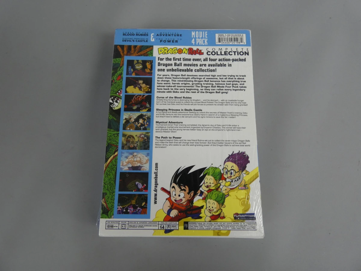 Dragon Ball Movie 4 Pack – Complete Collection DVD