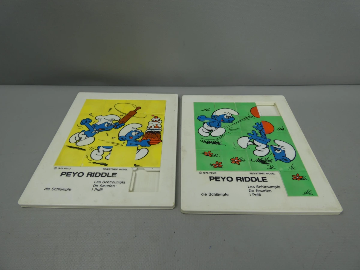 2 Smurfen schuifpuzzels