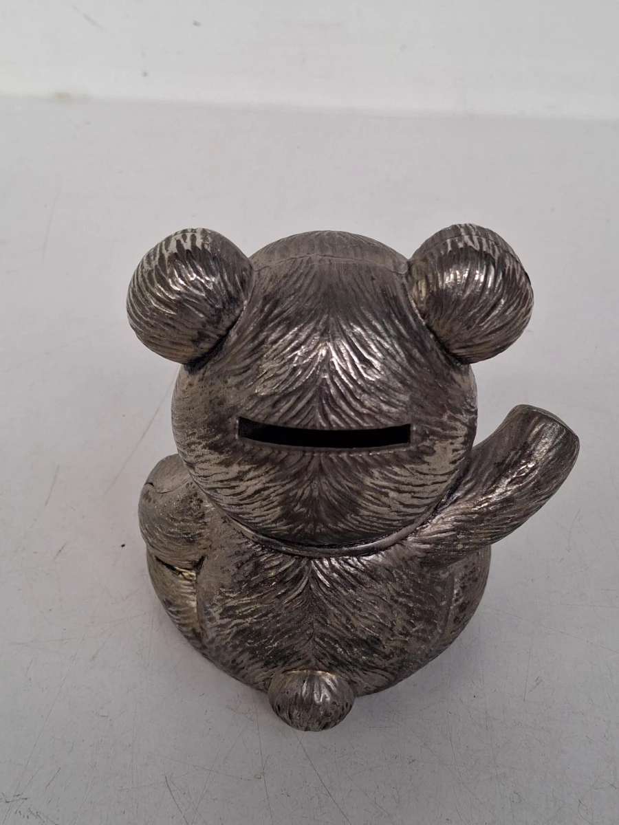 Vintage metalen spaarpot