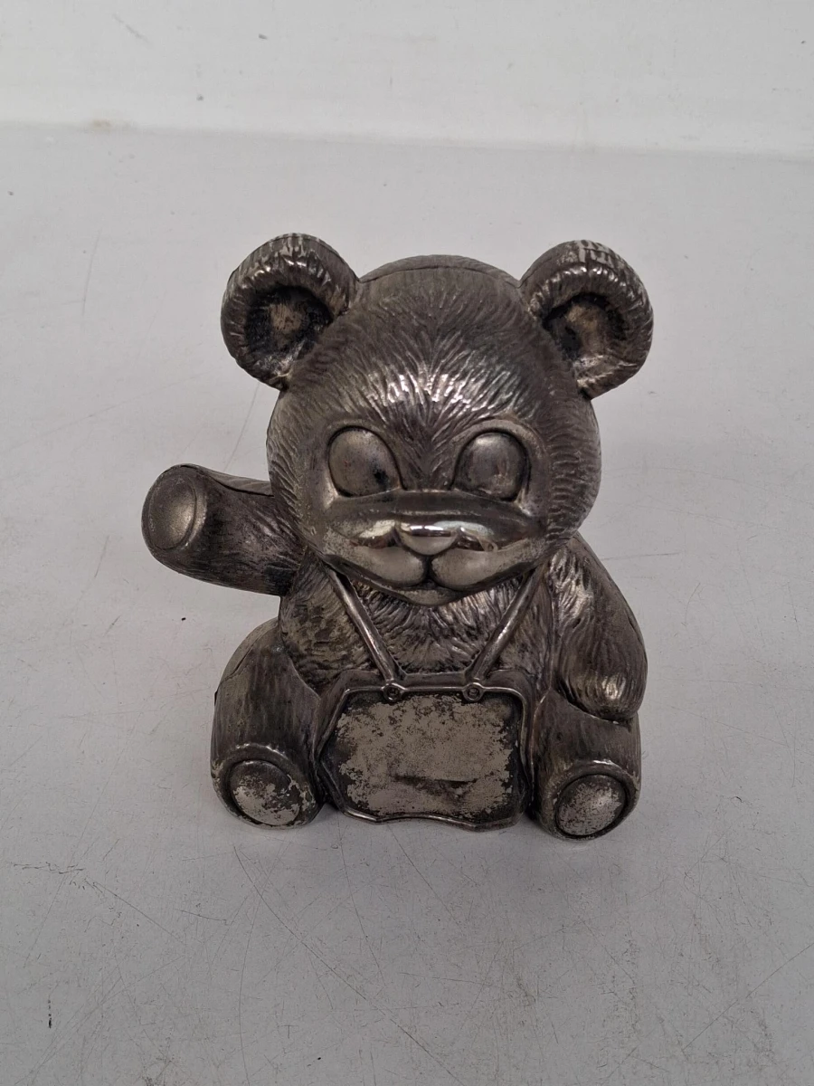 Vintage metalen spaarpot