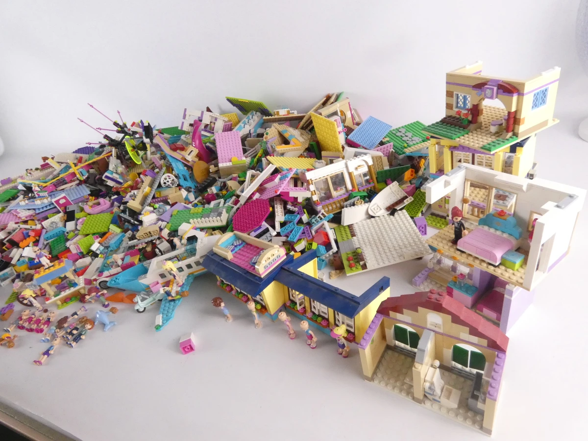 Grote verzameling LEGO Friends bouwstenen en figuren