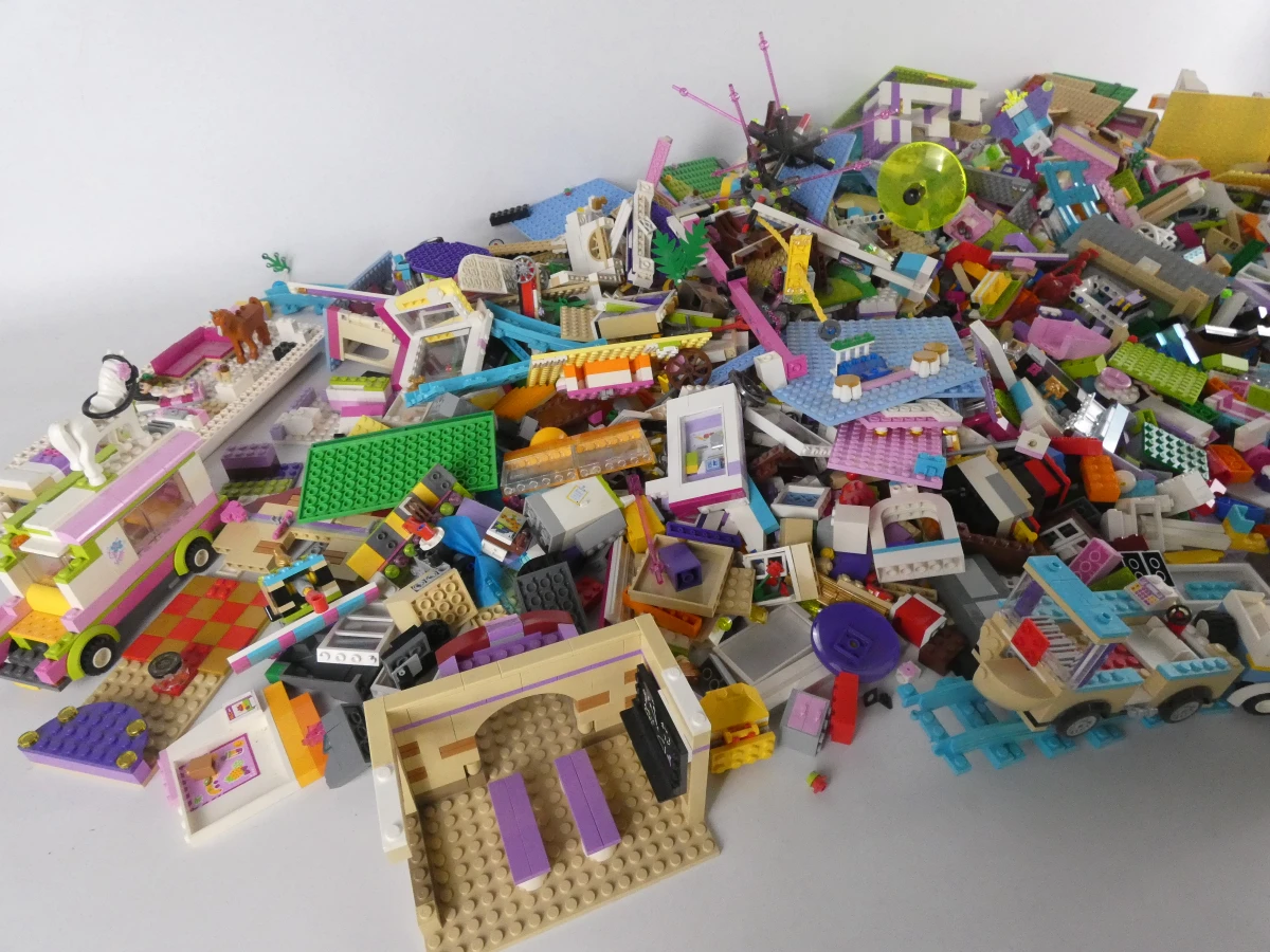 Grote verzameling LEGO Friends bouwstenen en figuren