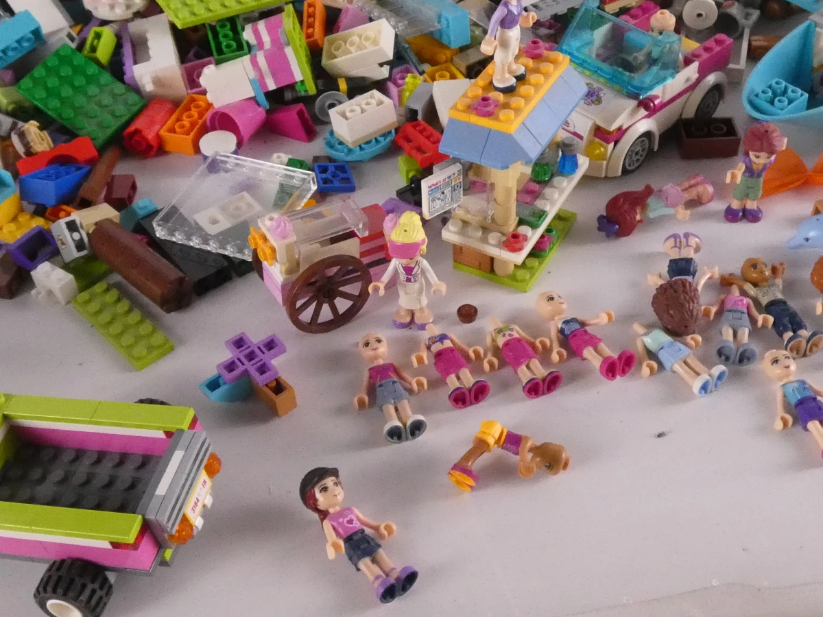 Grote verzameling LEGO Friends bouwstenen en figuren