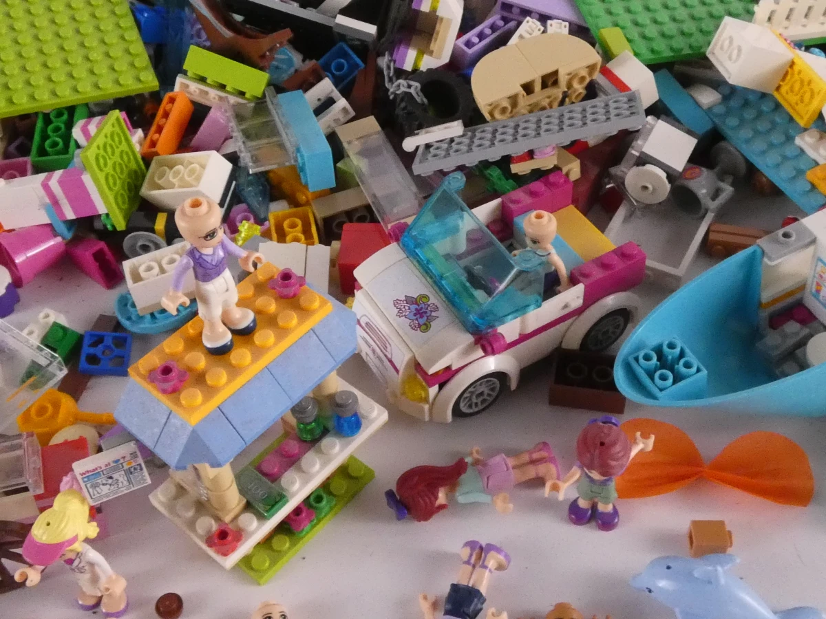 Grote verzameling LEGO Friends bouwstenen en figuren