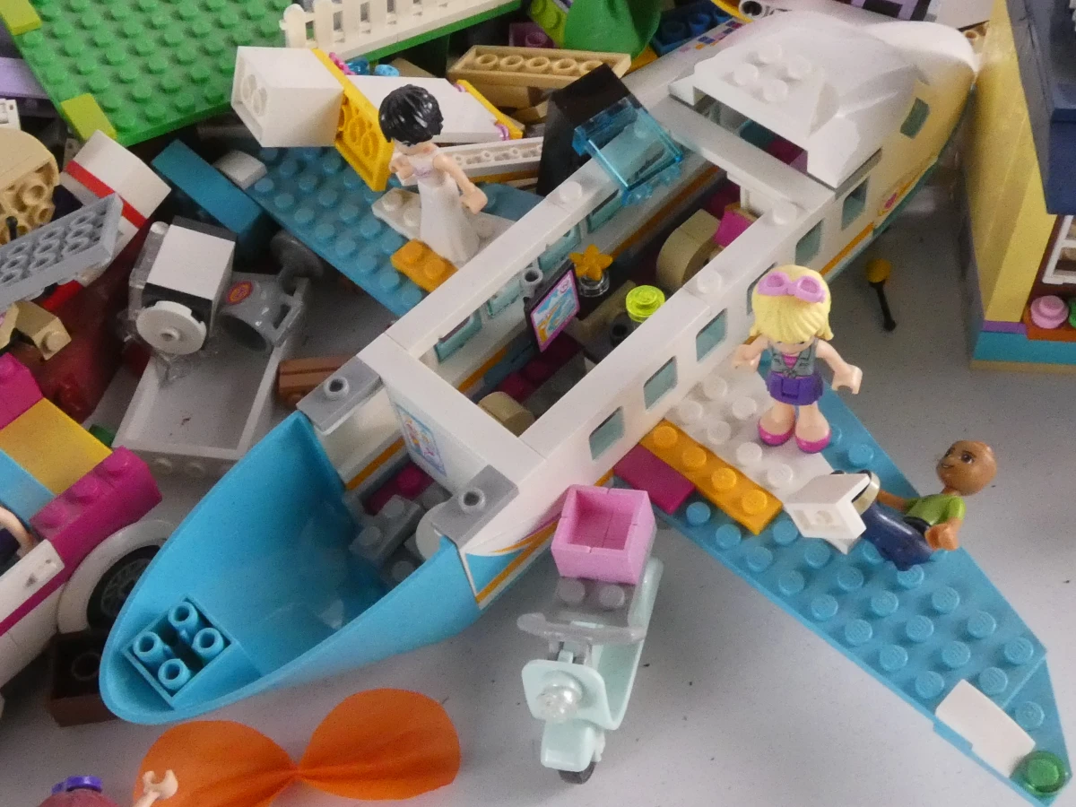 Grote verzameling LEGO Friends bouwstenen en figuren
