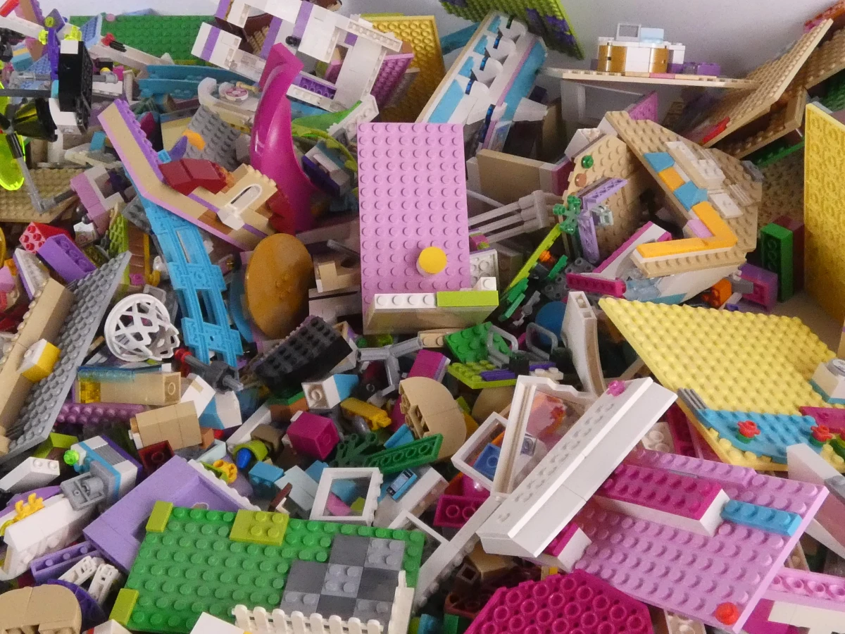Grote verzameling LEGO Friends bouwstenen en figuren