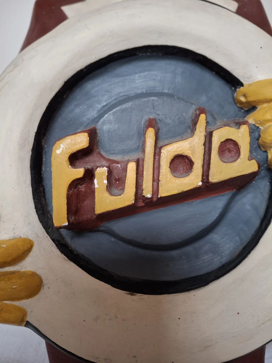 Vintage reclamebeeld Fulda bandhouder