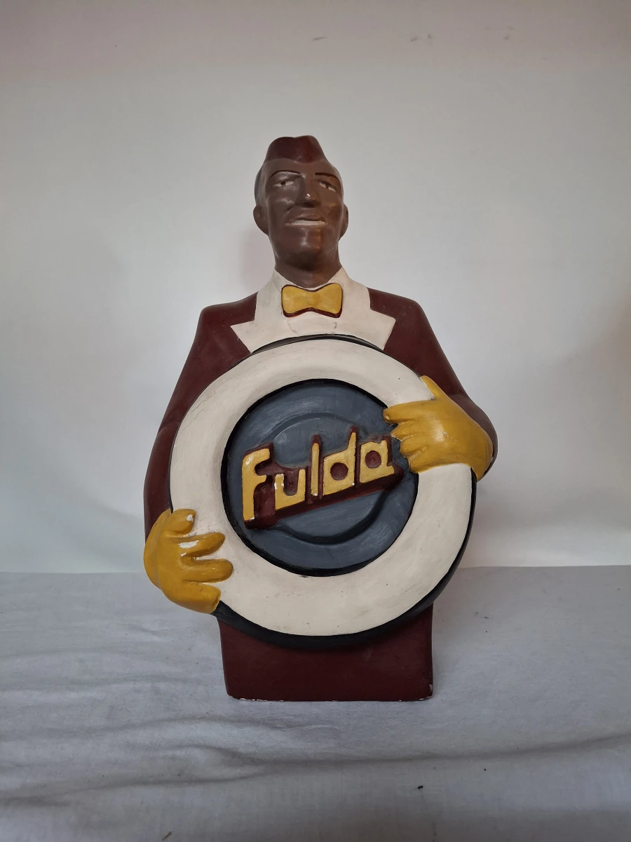 Vintage reclamebeeld Fulda bandhouder
