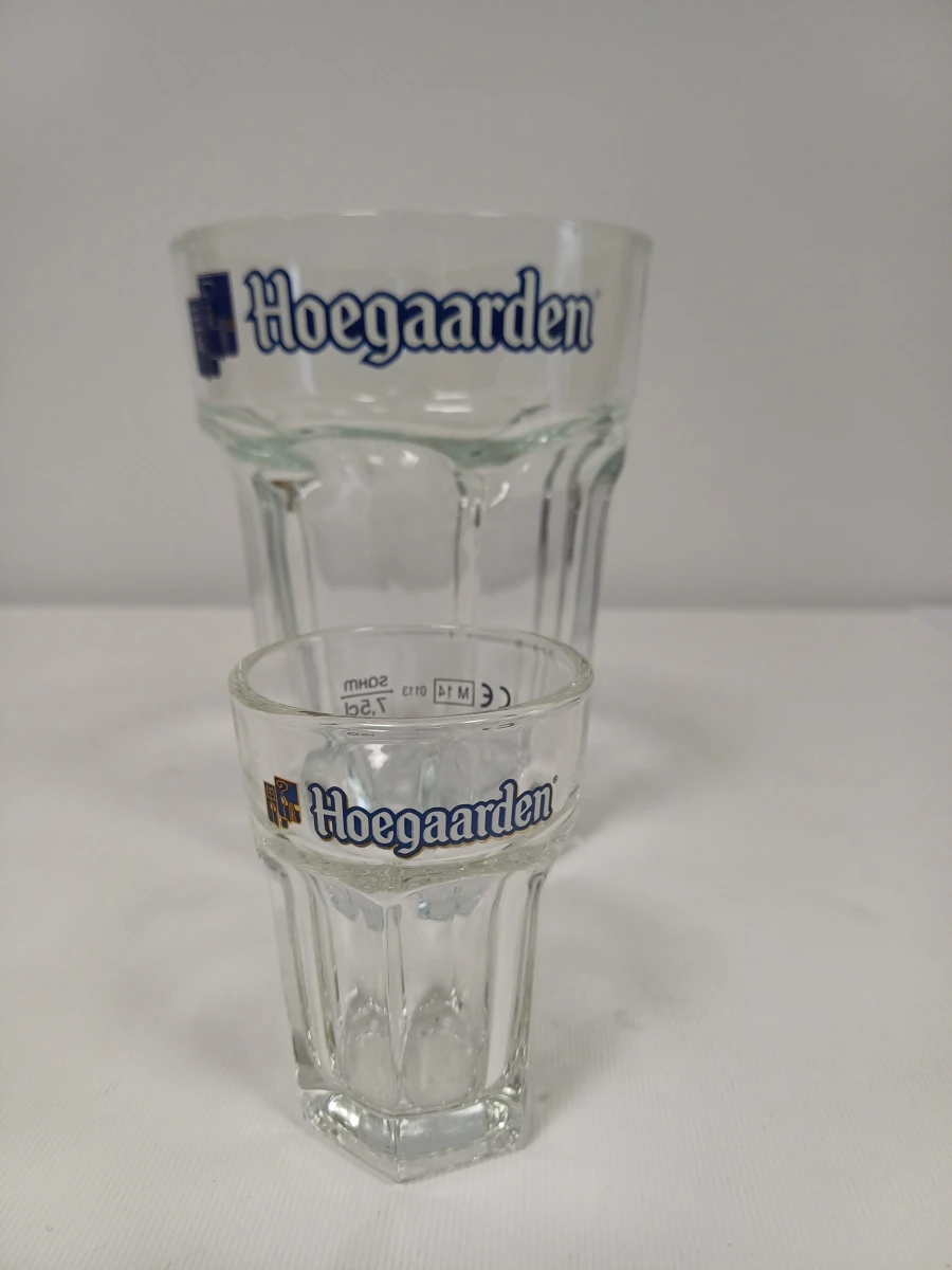 Set van 2 Hoegaarden glazen