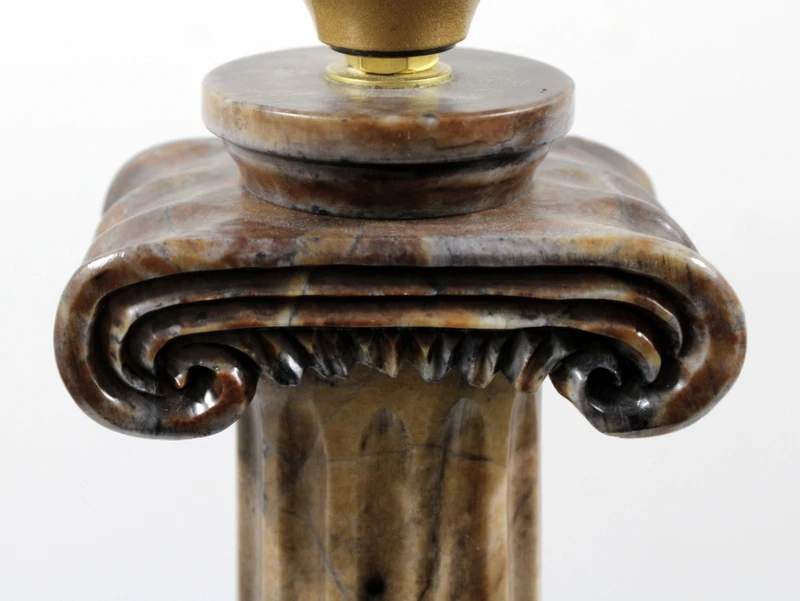 Set van twee decoratieve Empire-stijl tafellampen, jaren 1960