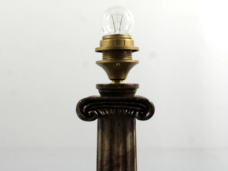 Set van twee decoratieve Empire-stijl tafellampen, jaren 1960