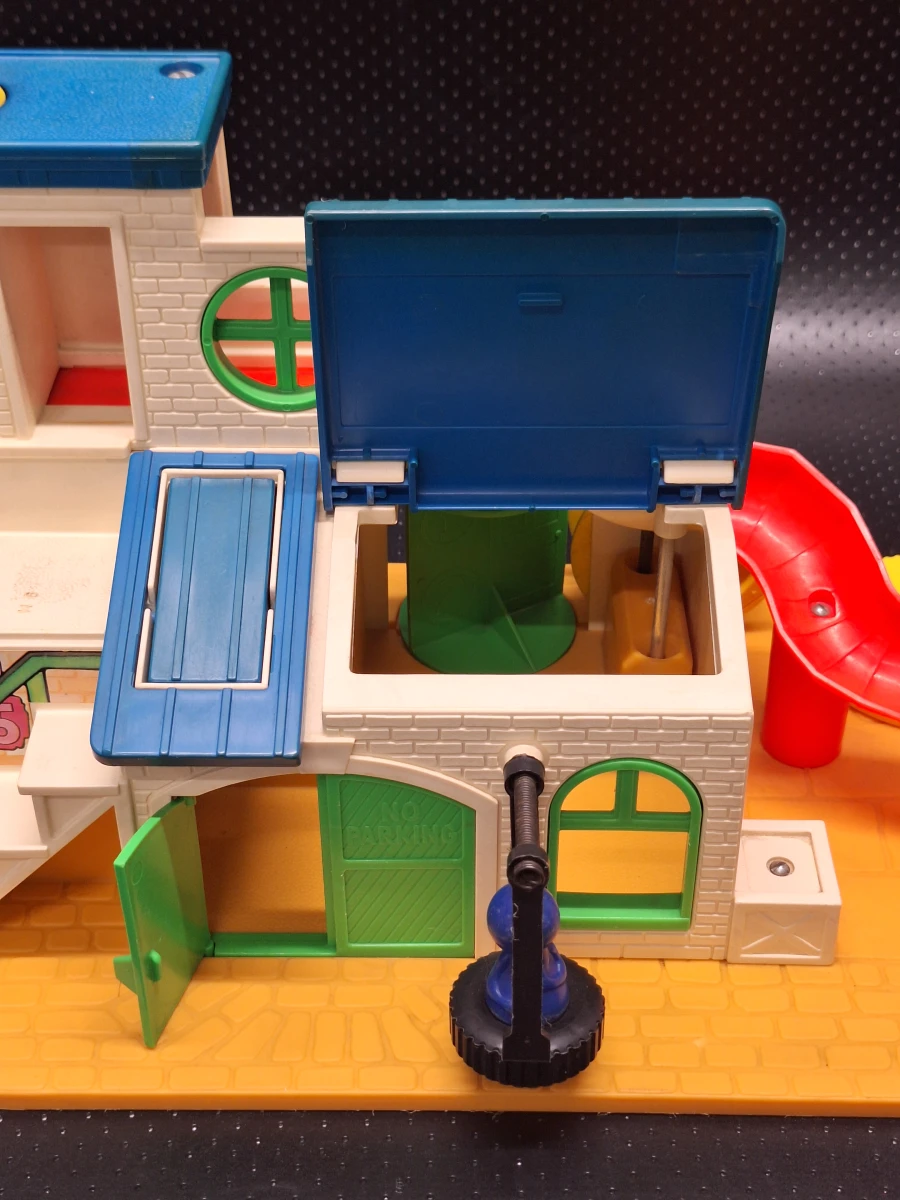 Vintage Fisher-Price Sesame Street Clubhouse #937 - Complete speelset uit 1977 met originele figuren en accessoires
