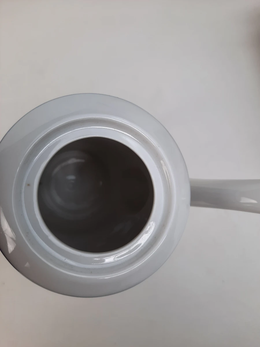 Vintage Jäger Eisenberg Koffiepot – Original Blau Saks (DDR Porselein) - foto 3