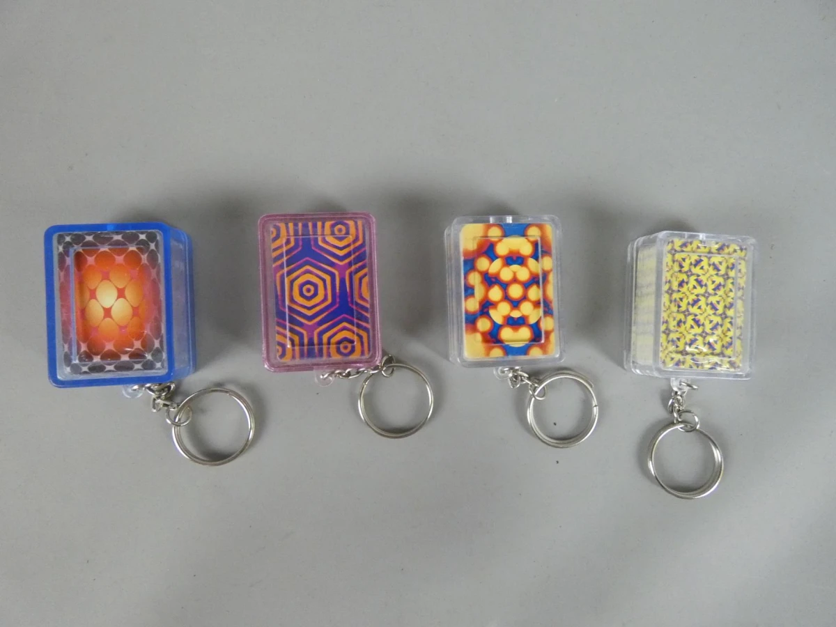 Set van 4 mini speelkaarten sleutelhangers