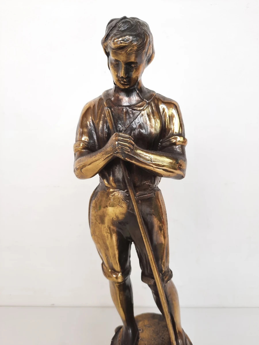 Paar Decoratieve Beelden – Het Angelus (vrij naar Jean-François Millet) - foto 4