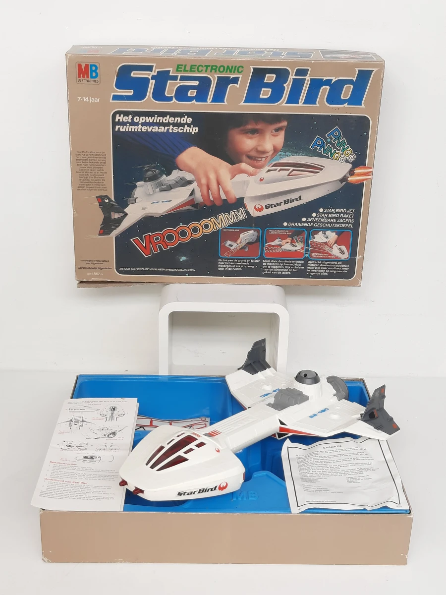 Vintage MB Electronics Star Bird (1978) – Kompleet in originele doos (Nederlandse editie)