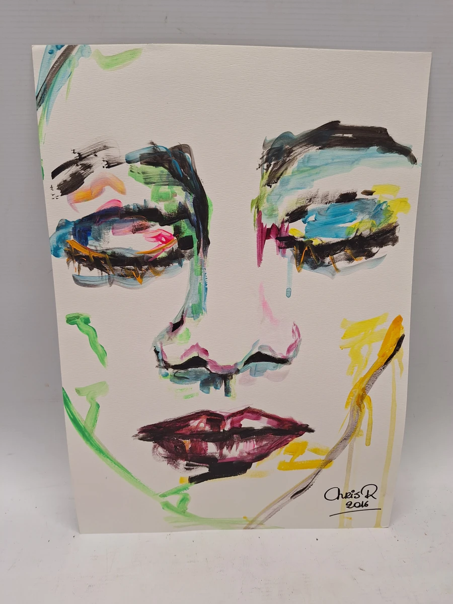 Set van 4 originele portretten - Christel Roelandt (2014 & 2016) - waaronder het originele "Daydreamer"