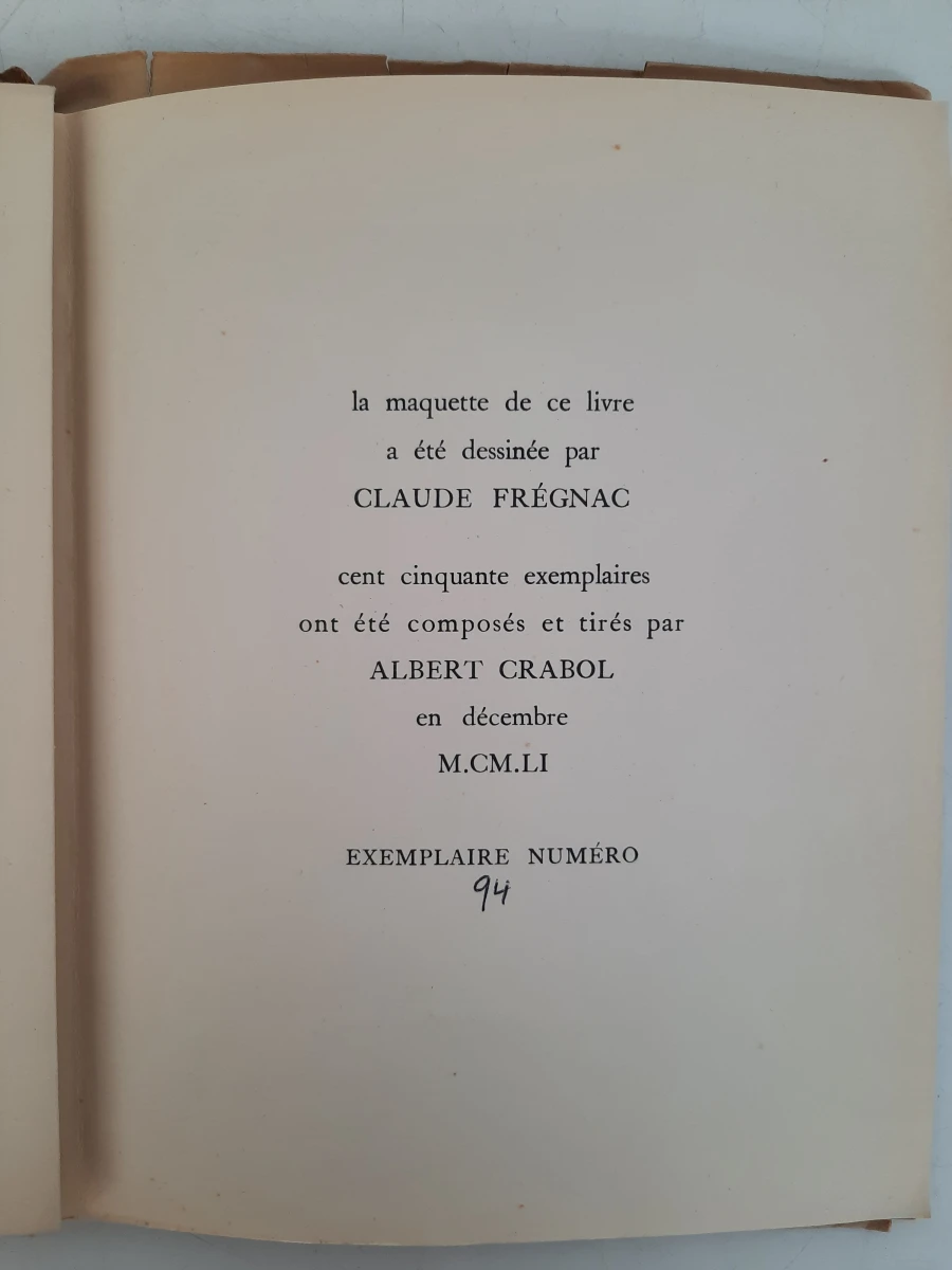[Zeldzaam / Limité] René Bour – Les Travaux d’Héraclès (1951) – Ex. nr. 94/150