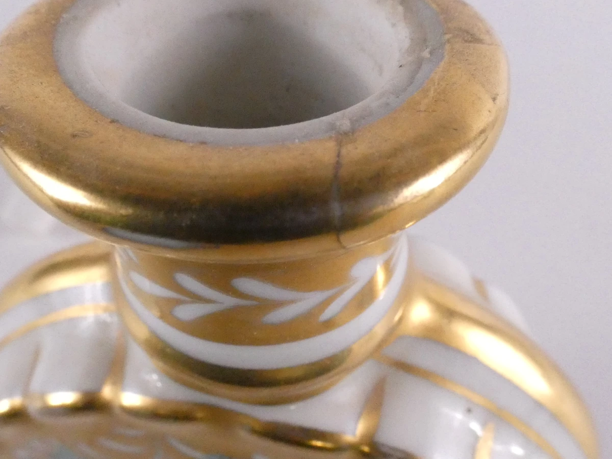 Verzameling van zes decoratieve parfumflesjes, France.