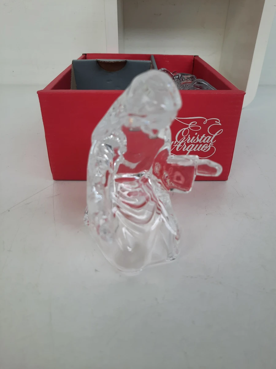 Klassieke 3-delige Kristallen Kerststal – Cristal d'Arques France (24% Loodkristal)