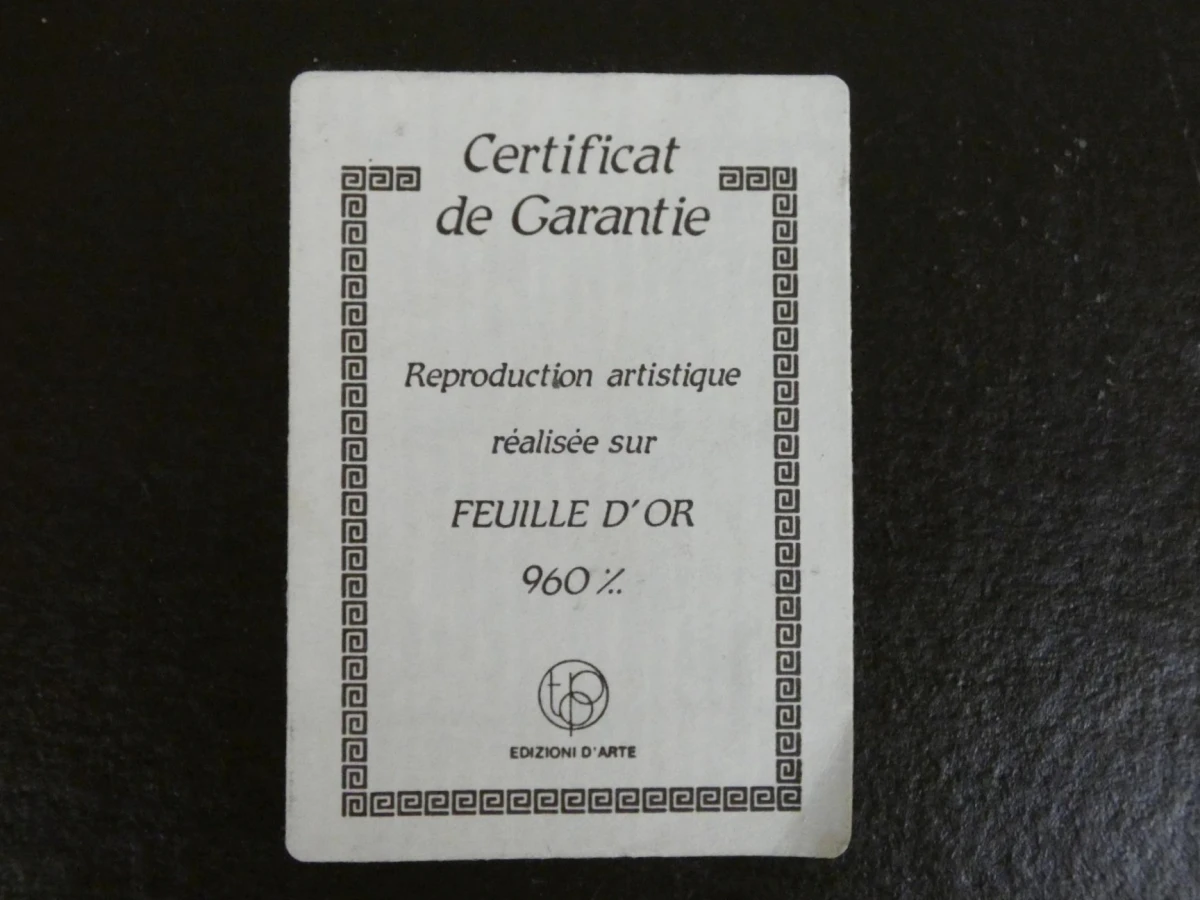 Ingelijste reproductie Claude Monet met certificaat