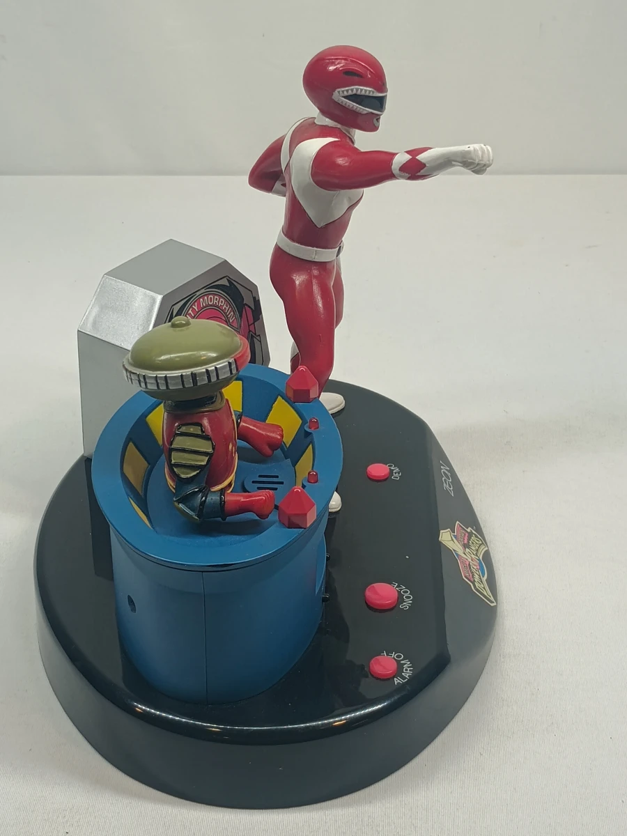 Vintage Zeon Mighty Morphin Power Rangers wekker met figuren