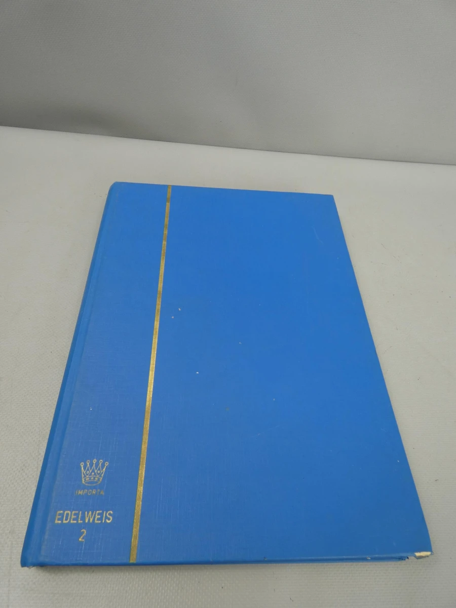 Blauwe postzegelboek "random"