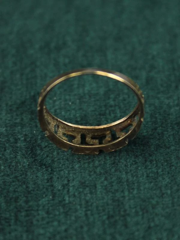 14k gouden ring met Grieks meanderpatroon