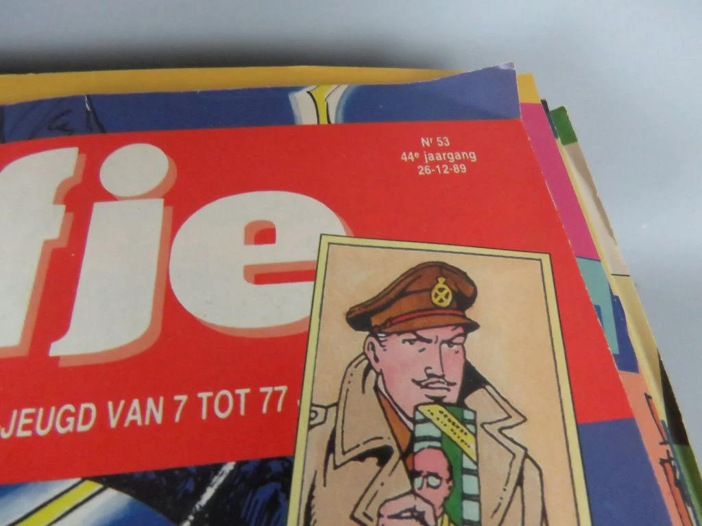 Verzameling oude Kuifje tijdschriften jaren 80-90