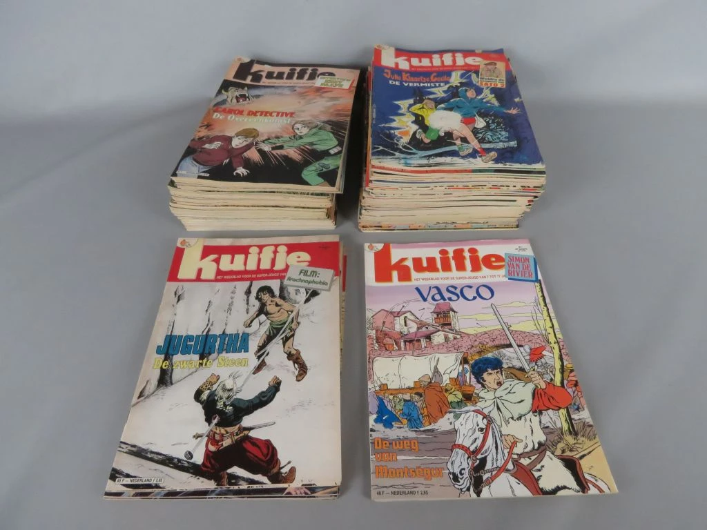 Verzameling oude Kuifje tijdschriften jaren 80-90