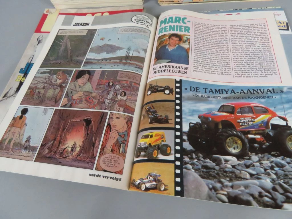 Verzameling oude Kuifje tijdschriften jaren 80-90
