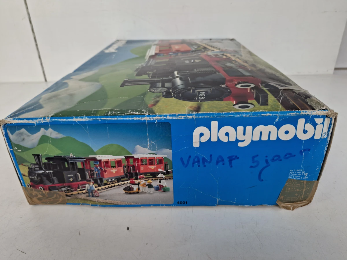 🚂 Prachtige Vintage Playmobil 4001 Treinset (LGB G-Spoor) – In Originele Doos! 🚂