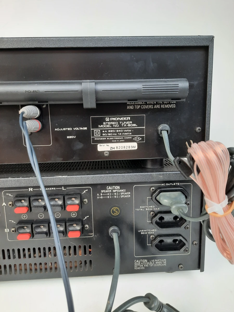 Vintage Pioneer Hi-Fi Set: SA-608 Versterker + TX-608L Tuner (Blue Line Series)