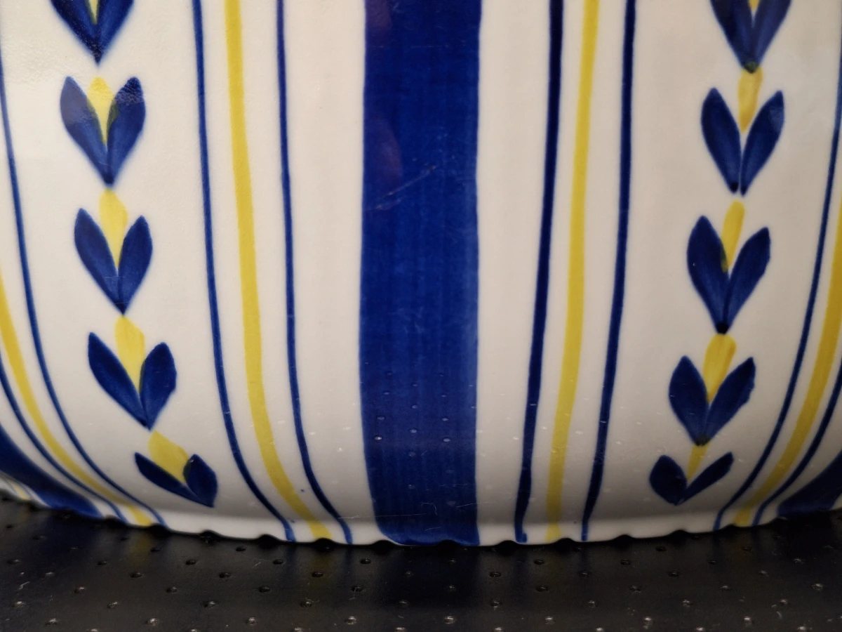 Vintage Royal Sphinx 'Cielo' ovenschaal met deksel - Handbeschilderd Parafeu Servies uit de Jaren '60