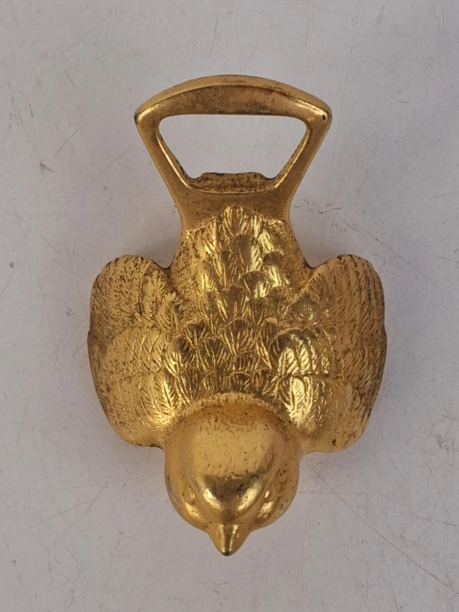 Vintage messing flessenopener