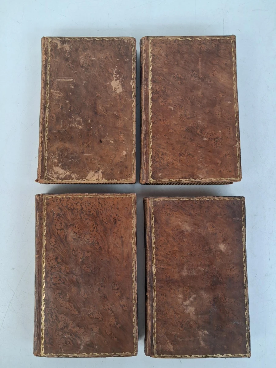 Antieke boeken : Voyages d'Anacharsis (door Jean-Jacques Barthélemy), nummers 1,2,4,7