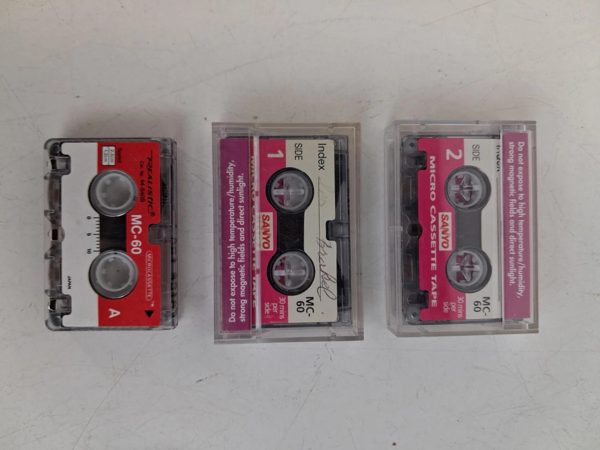 Lot klassieke microcassettes