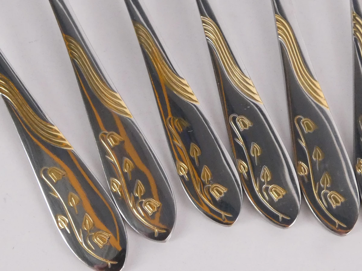 BergHOFF bestekset in koffer met gouden decoratie