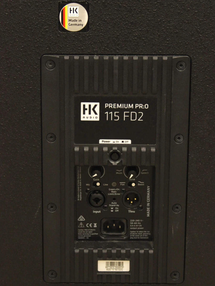 HK Audio Premium PR:O 115 FD2 Actieve PA-luidspreker met beschermhoes