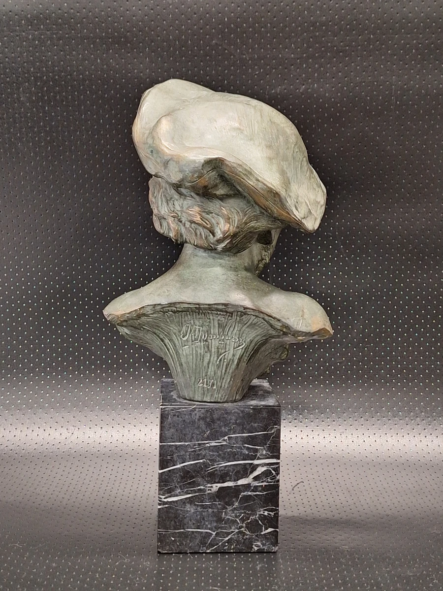 Buste van Richard Wagner op marmeren sokkel - Johannes Dommisse (ca. 1920–1940)