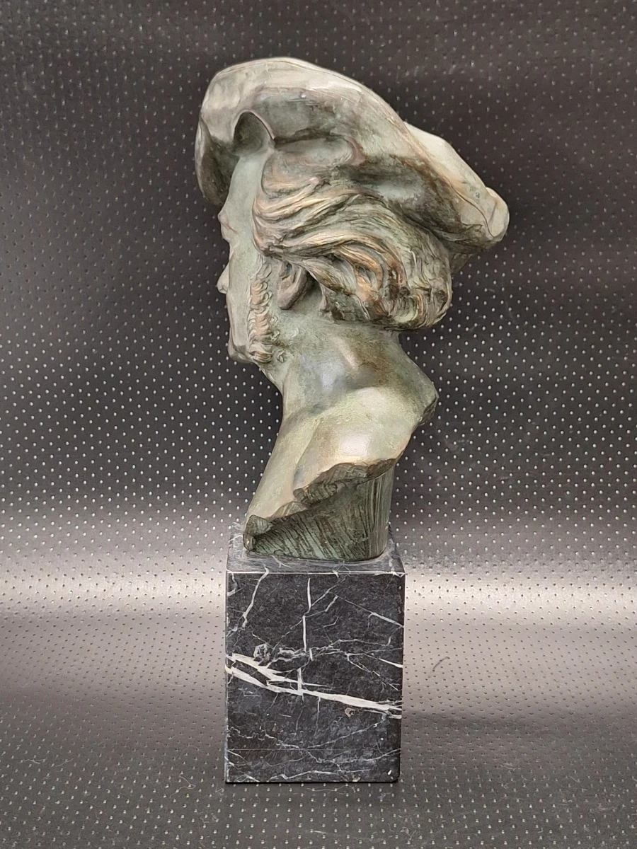 Buste van Richard Wagner op marmeren sokkel - Johannes Dommisse (ca. 1920–1940)